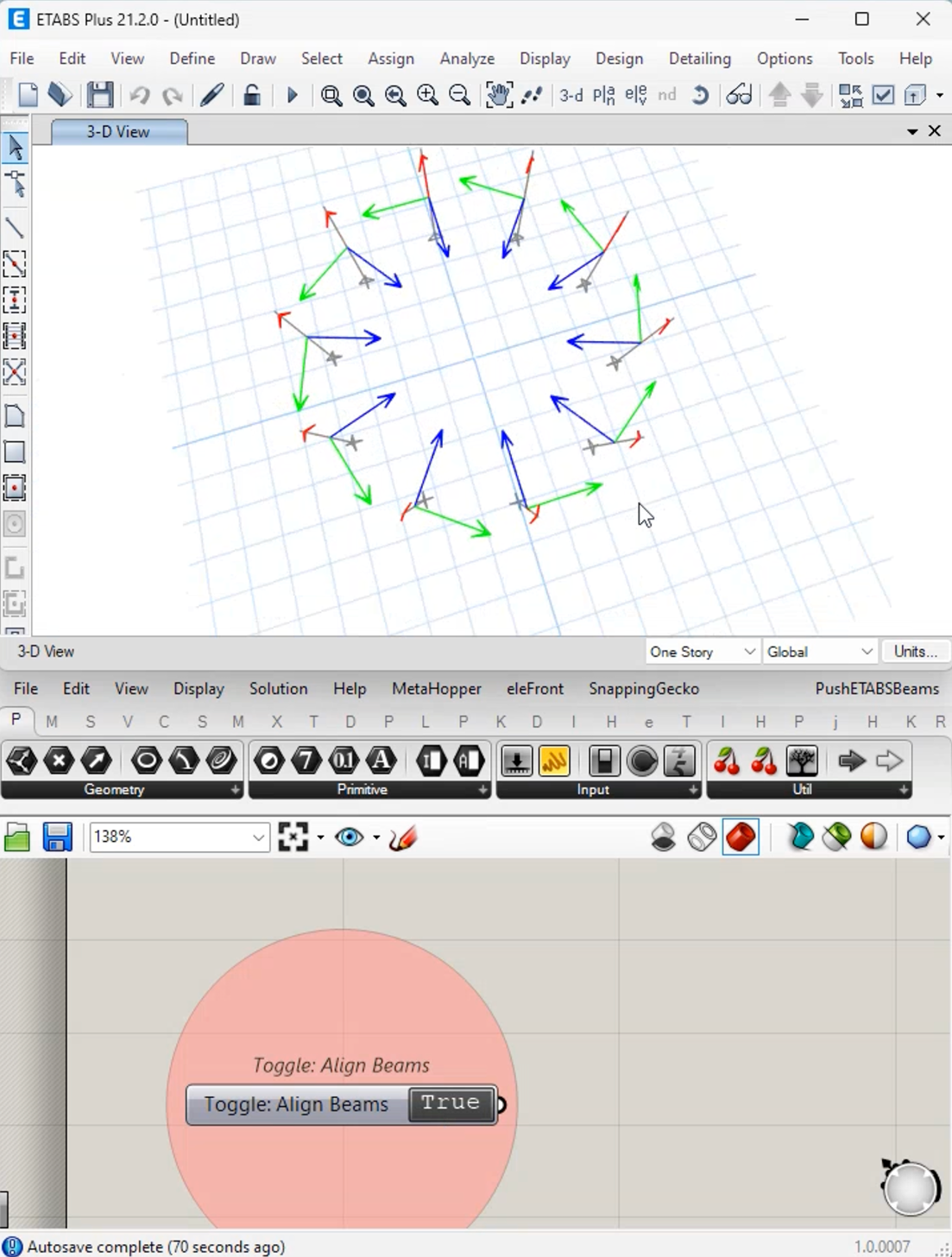 Align Local Axes in ETABS