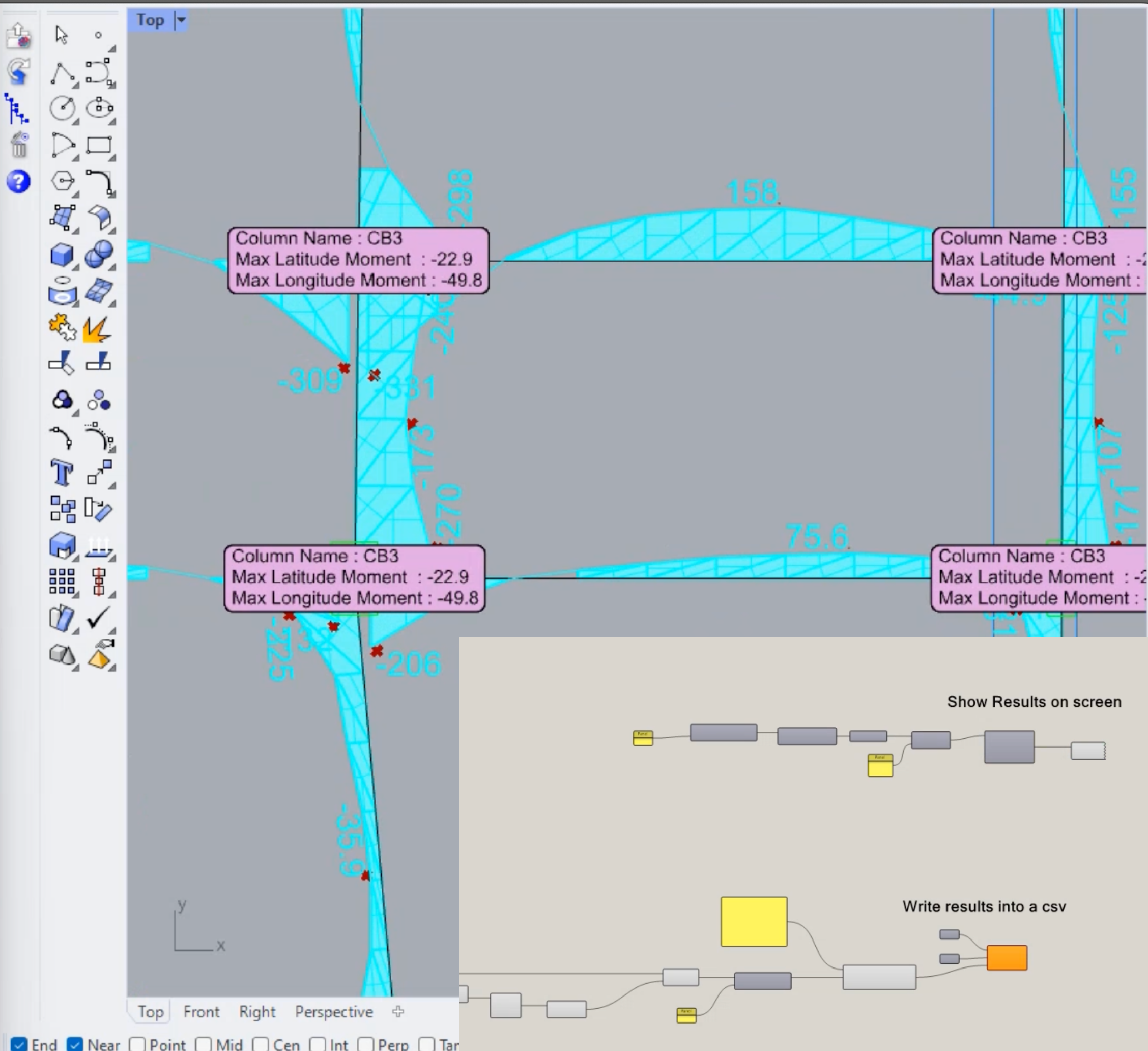 Extracting Column Moments from RAM Concept